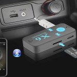 Bluetooth adapter for radio: connection via AUX, USB and cigarette lighter