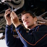 Diagnostics and repair of car rear suspension