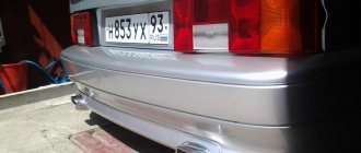 double exhaust for vaz 2114