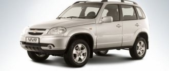 Where is the Chevrolet Niva coolant temperature, knock, phase and speed, camshaft and fuel level sensor located?