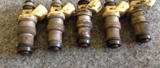 dirty clogged engine injectors