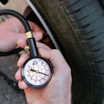 Measuring tire pressure