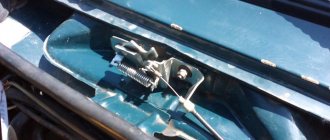 how to open the hood of a VAZ 2107