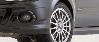 What should be the tire pressure of Lada Granta?