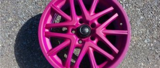 Painting wheels with liquid rubber