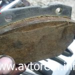 Front brake pads made in the USSR VAZ