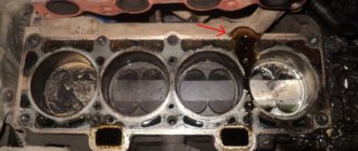 signs of a cylinder head gasket failure