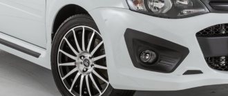 Recommended tire and wheel sizes for Lada Kalina 2 (hatchback and station wagon)