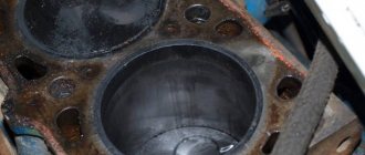 Repair and restoration of engine cylinder block