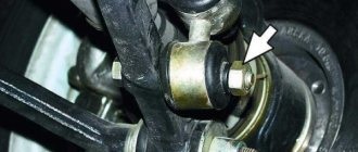 Replacing stabilizer struts on a VAZ 2110 (reasons and complete replacement process)